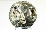 2.1" Polished Pyrite Sphere - Peru - #195528-1